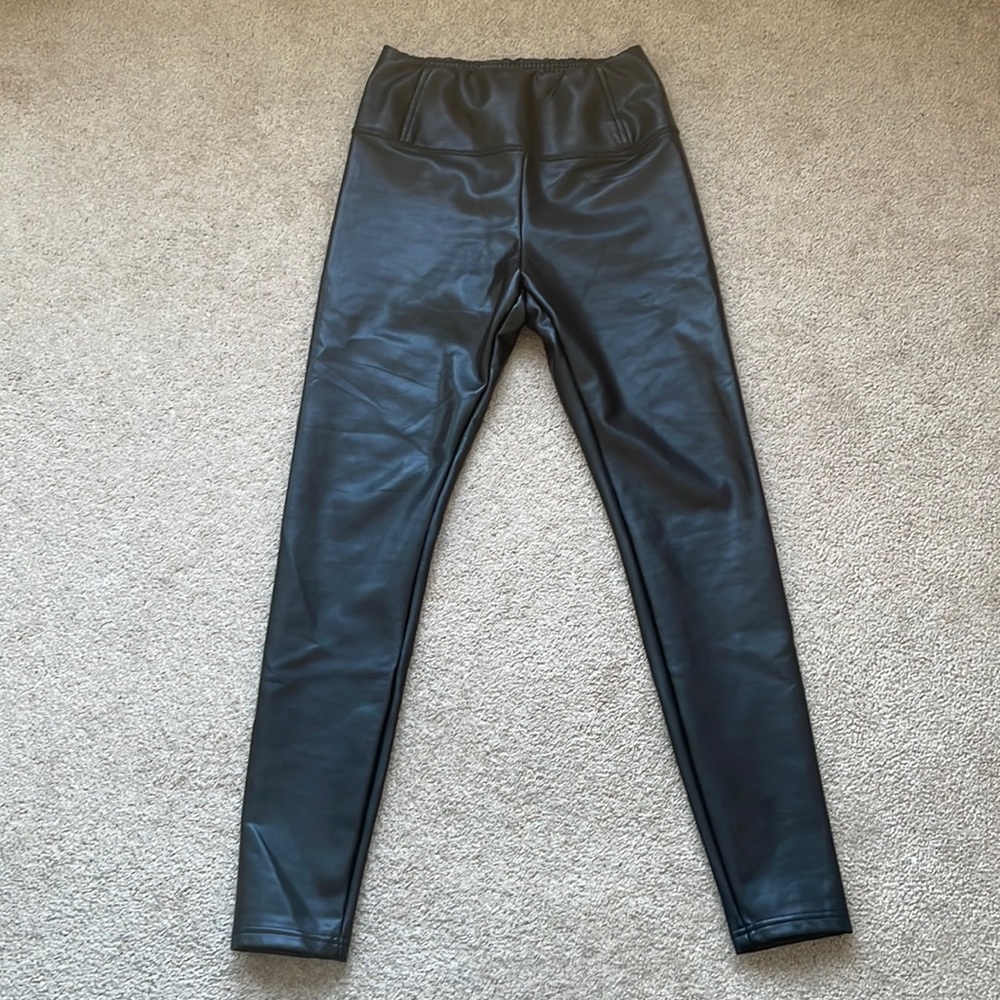 Eclipse faux leather leggings